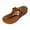 Brown, variant on Brown Womens Casual Hollow Thong Toe Post Wedge Sandals Solid Color Comfortable Summer Beach Platform Slippers