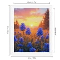 thumbnail image 2 of Paint by Numbers Kit for Adults, Blue Flowers Sunset Landscape Scene Paint by Numbers, Easy Paint by Numbers Kit for Adults Beginner, DIY Adult Paint by Number Kits on Canvas, Home Decor, 2 of 7