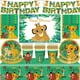 thumbnail image 2 of Decoraciones de fiesta de cumpleaños del Rey León Simba, pancarta de globo, mantel, vasos y platos de papel, servilletas para niños, Baby Shower, 2 of 4