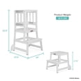 thumbnail image 6 of Fisher-Price Play Learn Laugh Step Stool by Dream On Me, White, 6 of 6