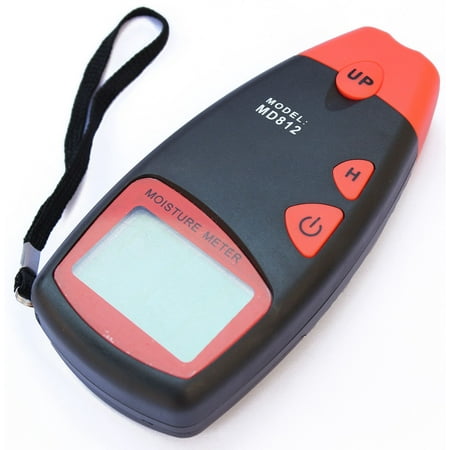 Digital Moisture Meter for Wood Sheetrock Flooring Firewood and More, 2-Pin Type, Large LCD Display,