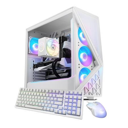 iBUYPOWER Slate Gaming PC Desktop Computer Intel Core Ultra 9 285 CPU, NVIDIA GeForce RTX 5070 12GB GPU, 32GB DDR5 5200MHz RAM, 2TB NVMe SSD, Windows 11 Home, Gamer Keyboard and Mouse - SWI9N5703