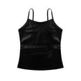 thumbnail image 4 of renvena Kids Little Girls' Cami Shiny Metallic Active Vest Tops for Modern Dance Sports Tee Shirt Performance Costume, 4 of 7