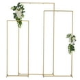 thumbnail image 5 of Set of 3 Gold Square 6.6FT,5.9FT,4.9FT Wedding Arch Flower Balloon Backdrop Stand for Birthday Party Wedding Garden Decor, 5 of 6
