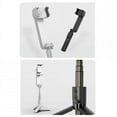 thumbnail image 4 of L09 Gimbal Stabilizer with Bluetooth Fill Light Telescopic Selfie Stick Video Shooting Tripod White, 4 of 5