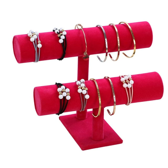 Hanging Bracelet Stand Large Capacity Convenient Durable Space-saving 1/2/3 Layer Bracelet Display Stand for Home