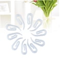 thumbnail image 2 of OUNONA 120Pcs ABS Plastic Curtain Hooks White for Drapery and Window Curtain Rings, 2 of 8