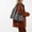 Brown, variant on Woven Cute Tote Bag,Canvas Shoulder Bag,Fashion Shoulder Beach purse,Utility Aesthetic Handbag for Women,vacation Travel Shopping Everyday Casual Use