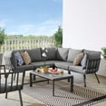 thumbnail image 2 of Modway Riverside 6 Piece Outdoor Patio Furniture Aluminum, 2 of 11