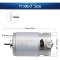 thumbnail image 2 of HUGFEGWE 18V DC Motor 20500RPM Round Shaft High Torque Electric Motor for DIY Electric/Electronic Projects, Drills, Robots, RC Vehicals, Remote Controlled Cars/Robot, Saw Repair/Replacement Engine, 2 of 6