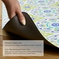 thumbnail image 5 of FIESTA Postiano Tiles Geo Textured Anti-Fatigue Comfort Kitchen Runner Mat, Non-Slip Floor Mat, Padded Standing Desk Mat, Blue/Green/White, 20"x55", 5 of 6