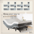 thumbnail image 3 of Sven & Son Classic Adjustable Bed Base, Head and Foot Lift, Massage, Under-Bed Lights, USB, Gel Memory, Zero Gravity Smart Frame - Full + 14 inch Hybrid Spring Matt (Medium Soft), 3 of 7