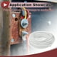 thumbnail image 3 of Cables eléctricos únicos para automóviles, cable de alimentación de 148 pies, blanco TC, 1 pieza, 22 AWG, 4 conductores, completamente aislado y con chaqueta de tacto suave, universal, 3 of 7