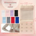 thumbnail image 3 of POINTERTECK 4 Pieces Womens Soft Comfortable 2 Hook 3 Rows Bra Extender Bra Band, 3 of 4