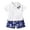 Blue, variant on Vedolay Short Sets For Boy Boys Printing Cool Summer Short Sleeve T-Shirt Shorts Set,Blue 5-6 Years