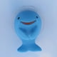 thumbnail image 2 of 1 toallero de pared con forma de animal y gancho suave para baño infantil. Delfín azul, 2 of 9