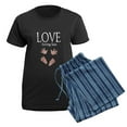 thumbnail image 5 of CafePress - Love Arriving Soon Maternity Design Women's Dark P - Women's Short Sleeve Print T-Shirt and Pants Dark Cotton Pajama Set, 5 of 7