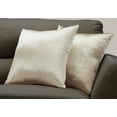 thumbnail image 4 of Pillows Set Of 2 18 X 18 Square Accent Sofa Couch Bedroom Polyester Gold, 4 of 6