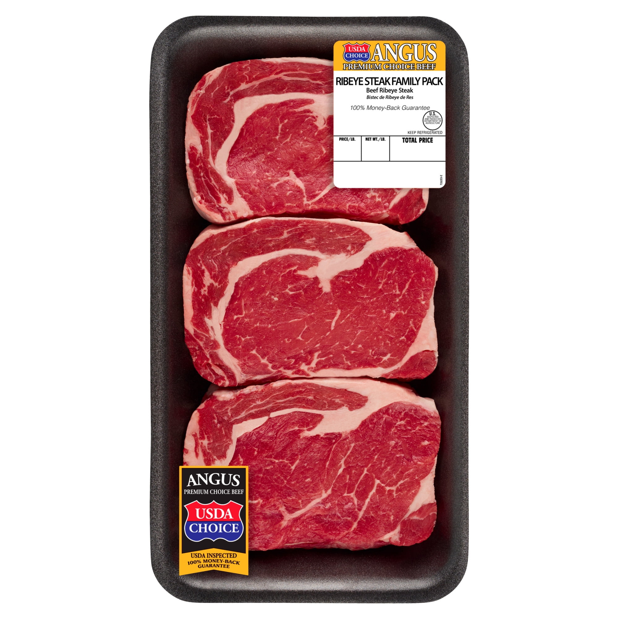 USDA Prime Beef Top Sirloin Steaks, Boneless, Family Pack, 4 Count