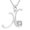 X, variant on Fashion Women Gift 25 English Letter Name Chain Pendant Necklaces Jewelry One Size