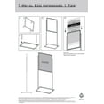thumbnail image 5 of M&T Displays Metal Eco Info Board, Silver 22x28 Inches Slide-In Poster Sign Holder 1 Tier Double Sided Floor Standing Pedestal Advertising Display with Backing and Anti-Glare Lens, 5 of 7