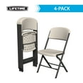 thumbnail image 2 of Lifetime Polyethylene Folding Chair - 4 Pack, Indoor/Outdoor (Commercial Grade)- Almond (81157), 2 of 12