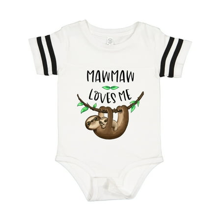 

Inktastic Mawmaw Loves Me Cute Sloth and Baby Gift Baby Boy or Baby Girl Bodysuit