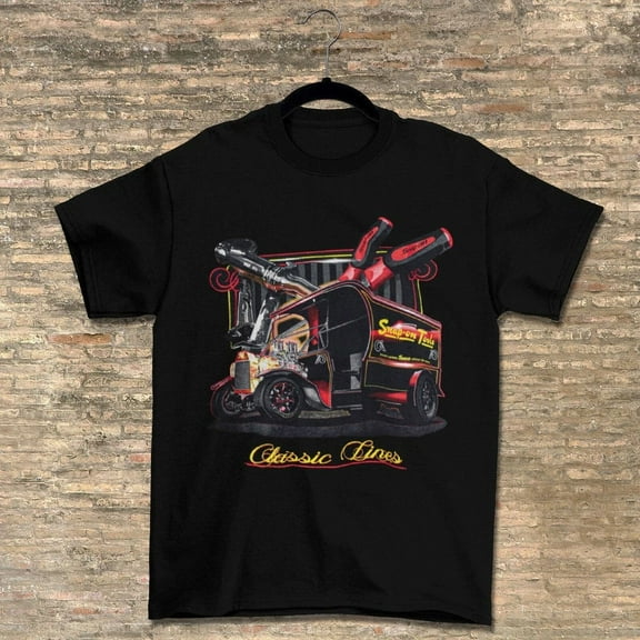 RARE Snap On Tools Classic Lines Graphic Crewneck Unisex T-Shirt