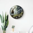 thumbnail image 4 of 14 Inch Wall Clock Battery Operated Silent Clock Decorative for Office, Kitchen, Outdoor, Living Room，Rain forest Wildlife National Park America Style, 4 of 4