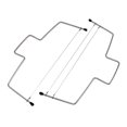 thumbnail image 1 of Máquina niveladora y rebanadora de pasteles ajustable de 2 capas de acero inoxidable, 1 of 4