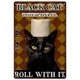 thumbnail image 1 of Hierro Vintage Placa de metal Gato Papel de liar Pintura rectangular 20x30cm Negro, 1 of 9