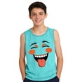 thumbnail image 4 of YHAJDS Big Girls Boys Sleeveless Print Tank Tops Crewneck Summer Undershirt Tee, 4 of 5