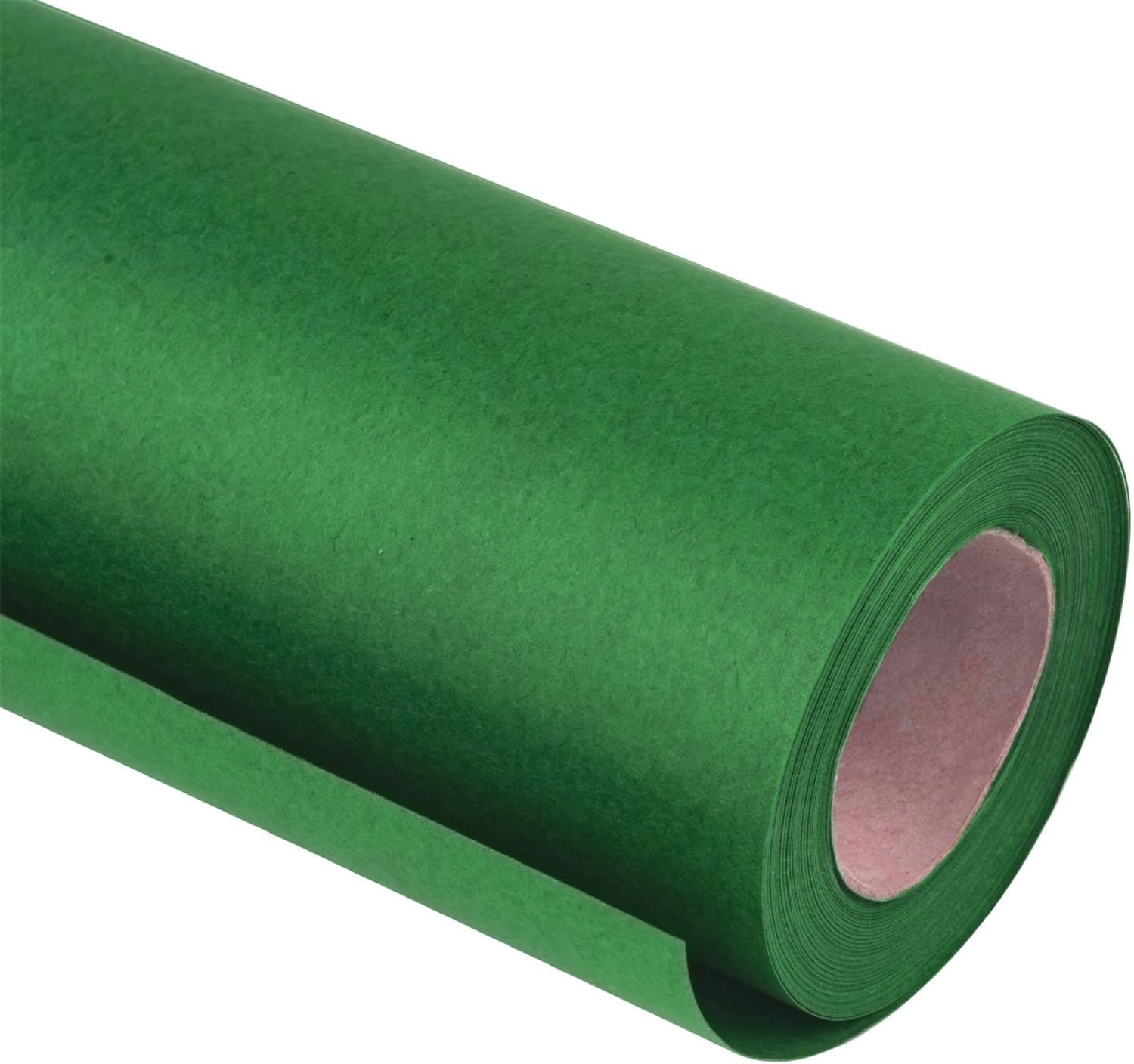 RICHTOP Green Kraft Wrapping Paper Roll
