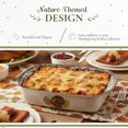 thumbnail image 3 of Spode Woodland Turkey Baking Dish with Handles, 15" Deep Lasagna Pan for Thanksgiving, Dinner Parties and Other Events, Made from Fine Porcelain, 3 of 7
