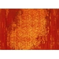 thumbnail image 1 of Ahgly Company Indoor Rectangle Abstract Yellow Contemporary Area Rugs, 2' x 5', 1 of 4