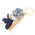 thumbnail image 4 of Llavero de perlas con borla de flores, decoración de aleación de zinc, llavero de perlas de imitación, colgante de aleación encantador, joyería, colgante de billetera, accesorio de regalo, 4 of 14