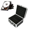 thumbnail image 4 of 2.5in Hard Drive Storage Box, Convenient Handle 20 Bays Hard Drive Case Aluminum Alloy  Double Protection  For Home, 4 of 8