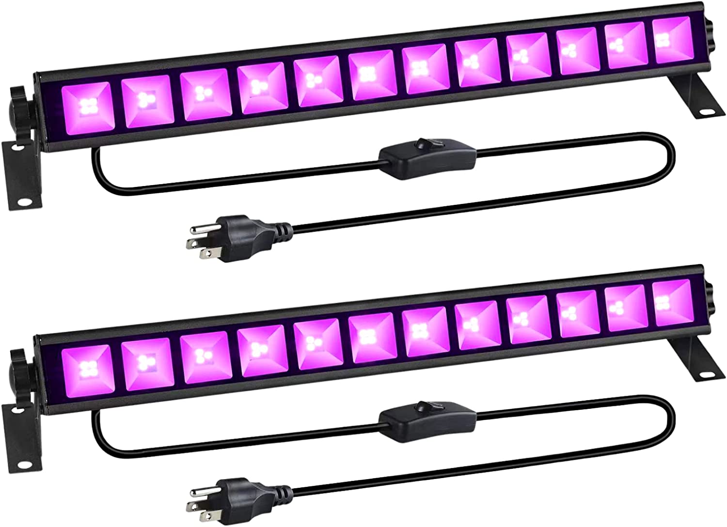 40 LED Black Light, 38W High Brightness Blacklight Bar with Switch+