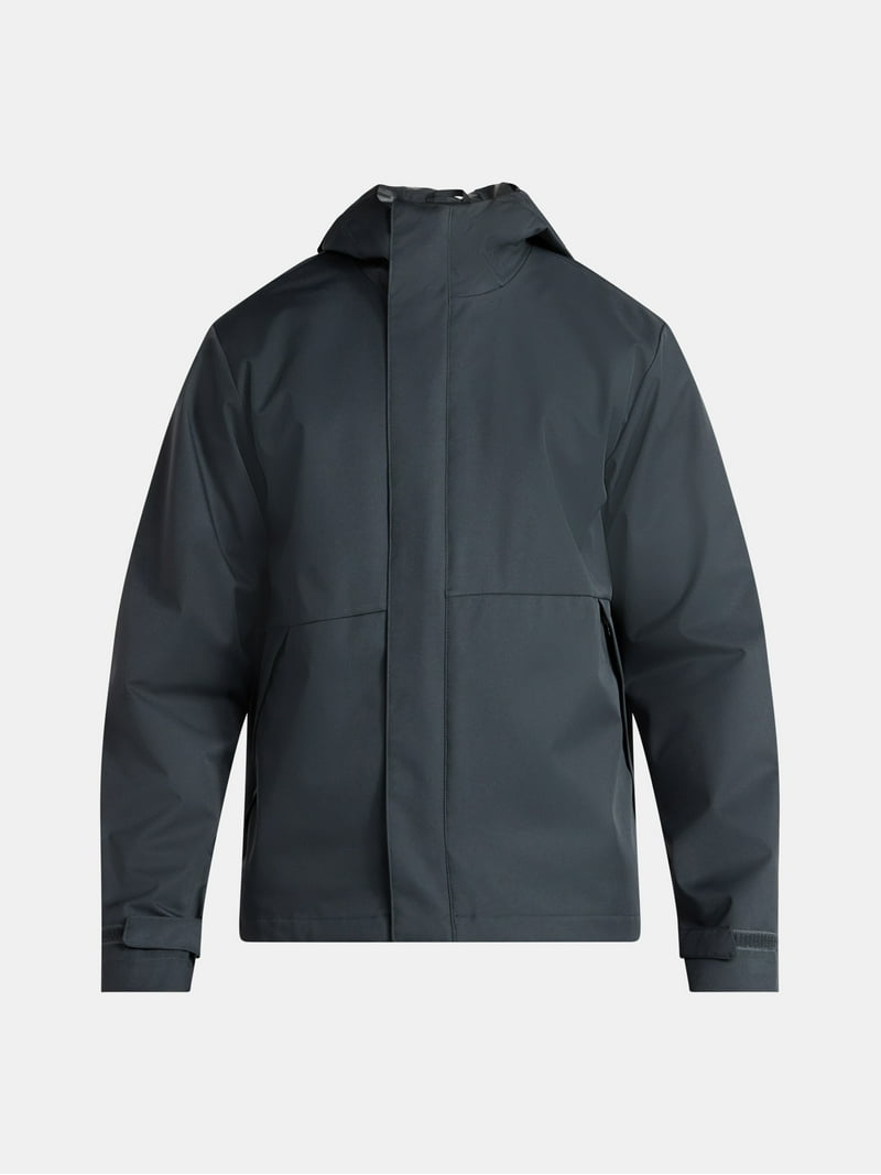 Ozark Trail Men's Rain Jacket with Hood, Sizes S-3XL