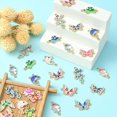 thumbnail image 3 of 1Box 50Pcs 25 Styles Alloy Enamel Connector Charms with Crystal Rhinestone Light Gold Cadmium Free & Nickel Free & Lead Free Animal Mixed Shapes Mixed Color, 3 of 7