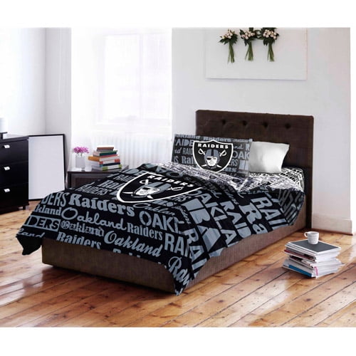 Nfl Oakland Raiders Bed In A Bag, Raiders Duvet Cover Set