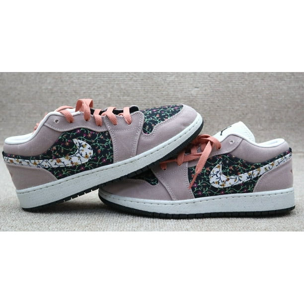 Ni - ke Ni - ke Air Jordan 1 Low SE GS “Floral” Platinum Violet 6.5 Youth (FJ3445 001)