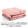 thumbnail image 5 of Southshore Fine Living, Inc. Twin Comforters, Down Alternative Pink Comforter, Pastel Pink, 5 of 9