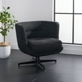 thumbnail image 2 of SAFAVIEH Wexler Tufted Accent Chairs, Black/Black (27.2 in. W x 27.6 in. D x 26.8 in. H), 2 of 12