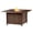Brown, variant on Aluminum 42-in Square Propane Fire Table with Beads, Covers and Lid