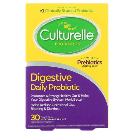 Culturelle Digestive Daily Probiotic for Digestive and Gut Health for Men and Women, 30 Capsules