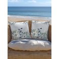 thumbnail image 5 of Outdoor Pillows Waterproof, Teal Blue Eucalyptus Bedding Throw Pillows with Insert for Couch Sofa Bed, Coastal Starfish Botanical 16x16 Inch Pillowcases Decorative Camping Patio Pillow Set of 1, 5 of 8