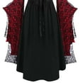 thumbnail image 6 of Weiqiqre Womens Dresses Skull Mesh Medieval Punk Renaissance Vintage Halloween Dresses Plus Size, 6 of 6