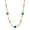 Green, variant on 1928 Jewelry Topaz Austrian Channel Crystal Fancy Necklace For Women, 16" + 3" Extender