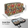 thumbnail image 4 of Goofa Funny Owl Bird Printed Toiletry Bag with Handle,Large Capacity Travel Makeup Cosmetic Bag for Women, Carry on Airport Airline Compliant Bag, 4 of 9